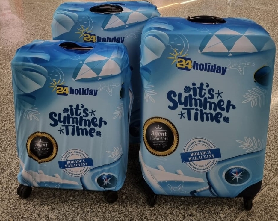 Pokrowiec na walizkę 24Holiday – prezent do rezerwacji wakacji egzotycznych 2026/2027